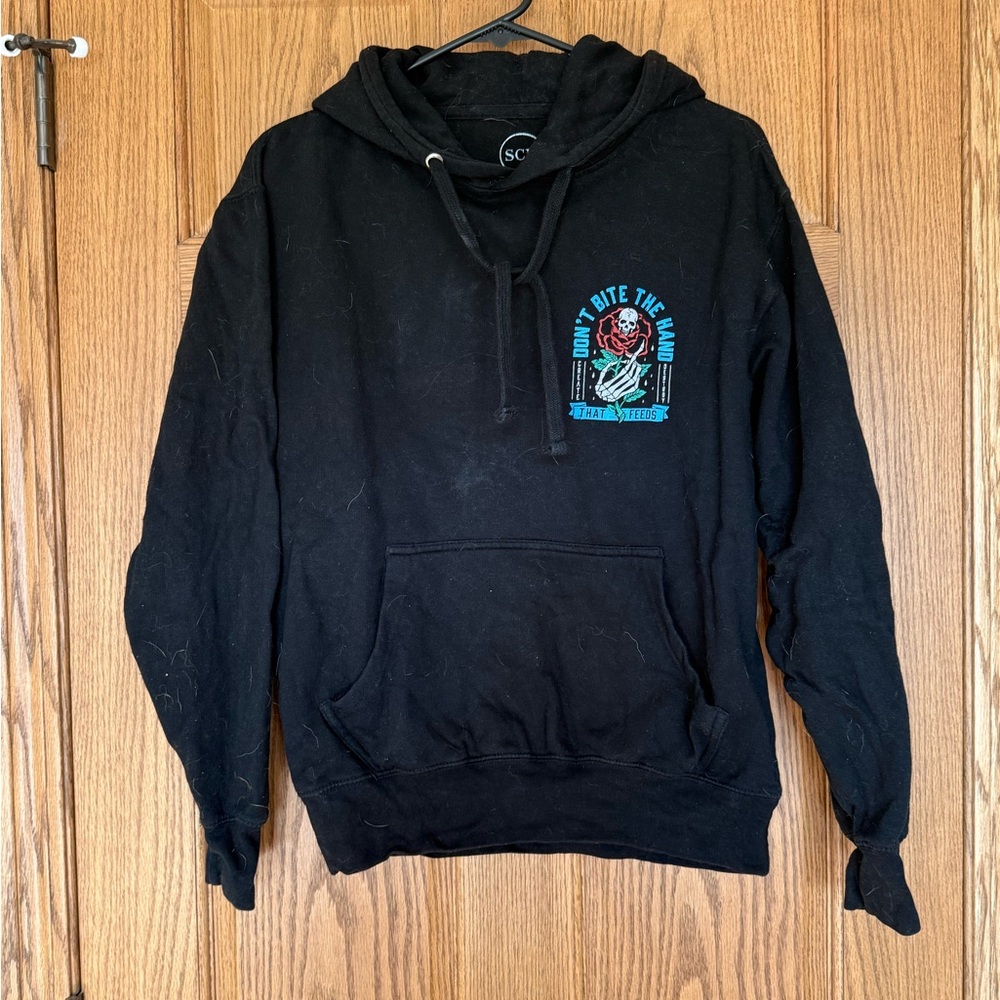 Black Graphic Hoodie